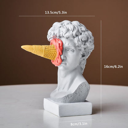 Michelangelo Ice Cream Statue