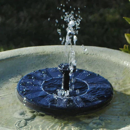 Bird Fountain with Solar Panel