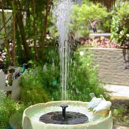 Bird Fountain with Solar Panel