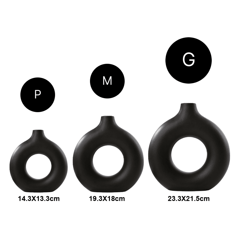 Nordic Circular Vase - Ceramic