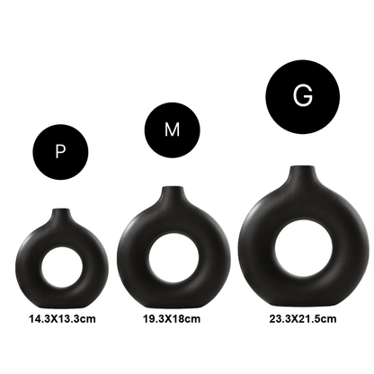 Nordic Circular Vase - Ceramic