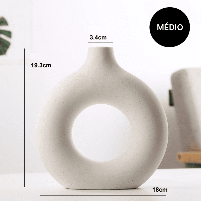 Nordic Circular Vase - Ceramic