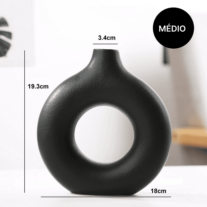 Nordic Circular Vase - Ceramic