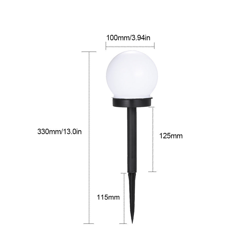 Round LED Solar Garden Light