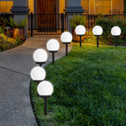Round LED Solar Garden Light