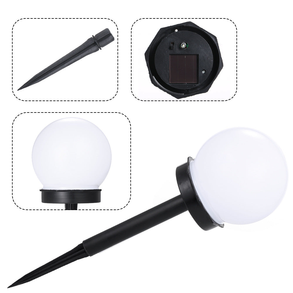 Round LED Solar Garden Light