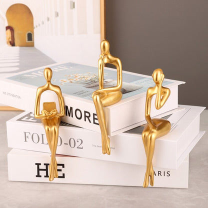 Thinkers Statue - 3 Pieces - Handmade