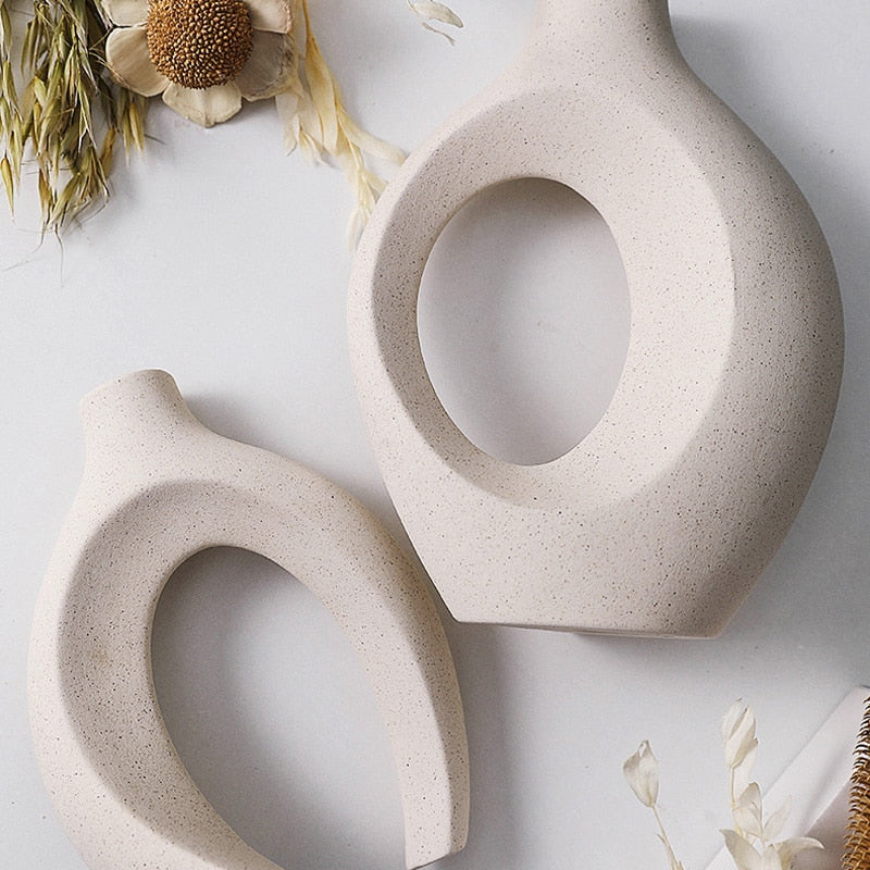 Set of Decorative Ceramic Vases
