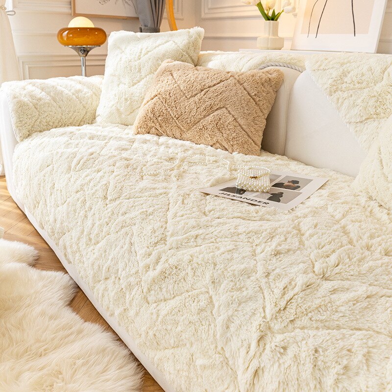 Anti-slip Plush Sofa Cover