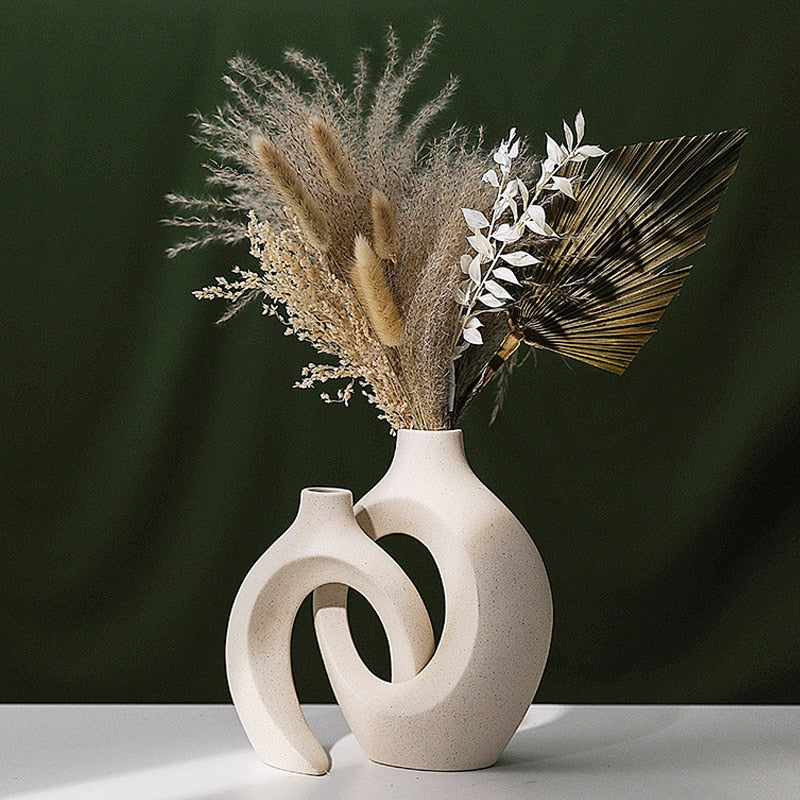 Set of Decorative Ceramic Vases