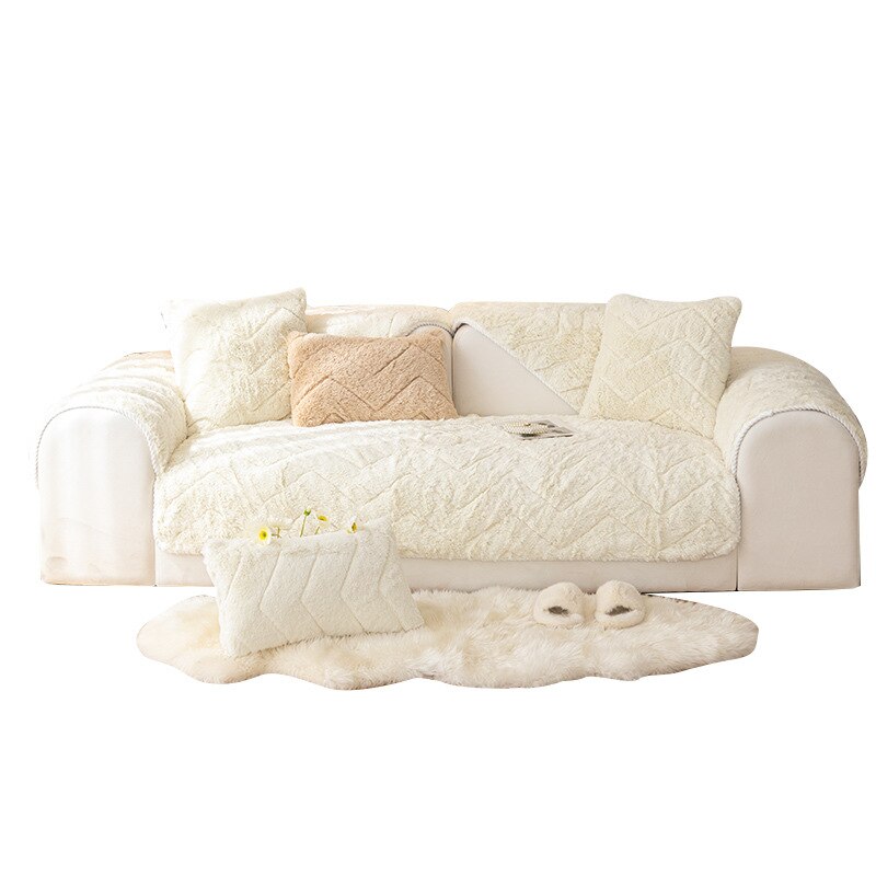 Anti-slip Plush Sofa Cover