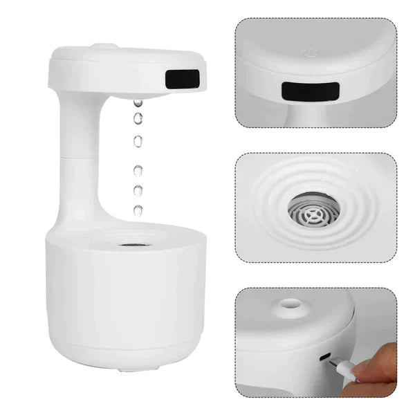 Anti-Gravity Humidifier - 800ml, Rechargeable