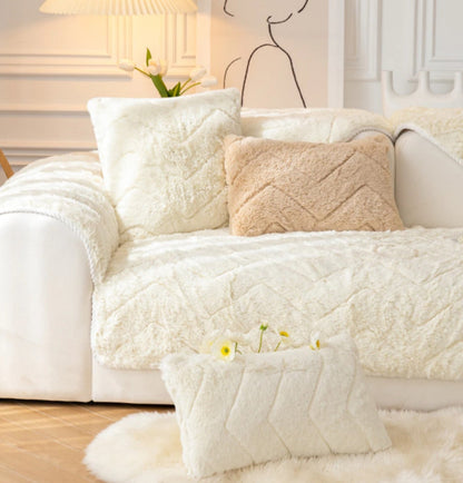 Anti-slip Plush Sofa Cover