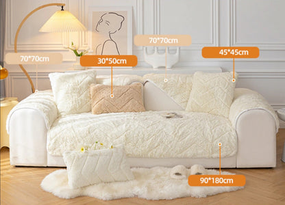 Anti-slip Plush Sofa Cover